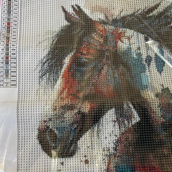 18-7.  Colorful Horse Diamond Painting Kit - Picture 2 of 9